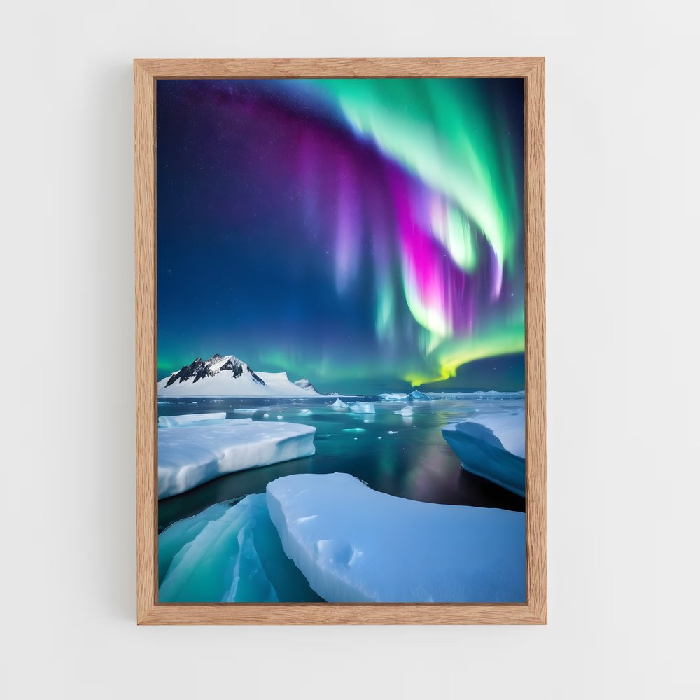 Poster Splendeur de l'Aurora Australis – affiche Univers (vue 4)